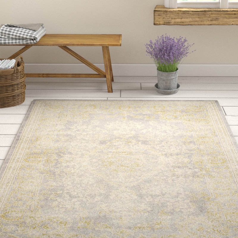 One Allium Way Auguste Gray/Green Area Rug & Reviews Wayfair